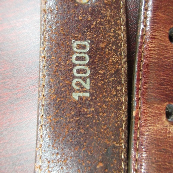 Onyx by Brighton Belt Mens Large Leather Silver Western Hardware 12000 Cowboy - Picture 4 of 11